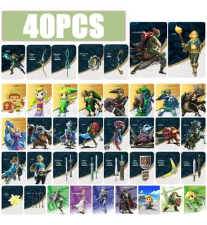 40 Tarjeta Amiibo Zelda: Tears Of The Kingdom Nfc Nintendo
