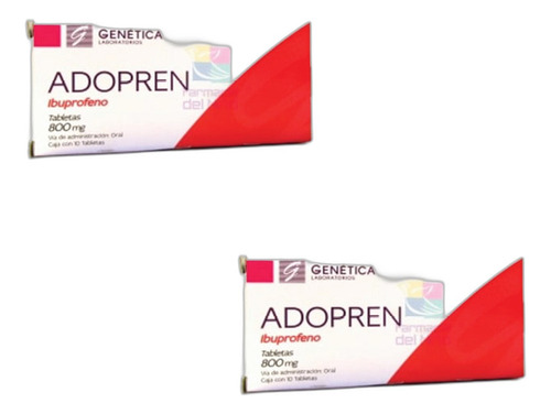 Adopren 800mg Caja Con 10 Tabs Ibuprofeno