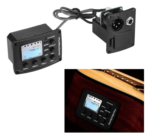 Preamplificador De Ecualización De 4 Bandas For Guitarra C