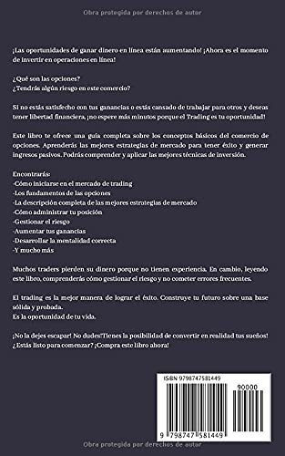 Trading De Opciones Curso Intensivo 2021 Volumen 1., de Earn, Will. Editorial Independently Published en español