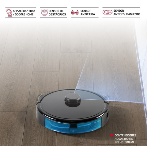 Imagen 2 de 10 de Aspiradora Trapeadora Robot Femmto Con Laser Inteligente