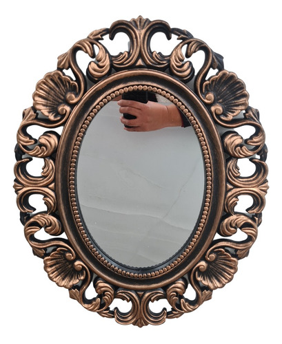 Espejo Ovalado Marco Rococo 48x38cm, Decoración Candybar