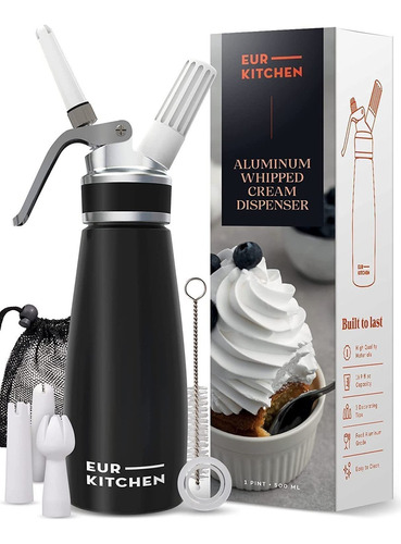 Eurkitchen - Dispensador Profesional De Crema Batida De Alu.