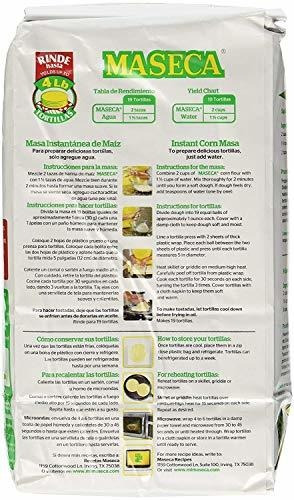 Imagen 2 de 4 de Harina De Maíz - Maseca Instant Yellow Corn Masa Flour 2.2lb