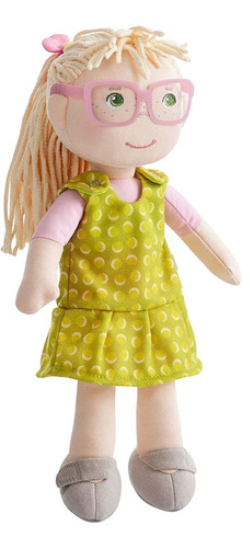 Haba Leonore 12 PuLG Muñeca Suave Con Cabello Rubio Y Gafas