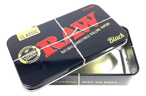 Caja Mini Tin Box Raw Contenedor Estuche Metalico