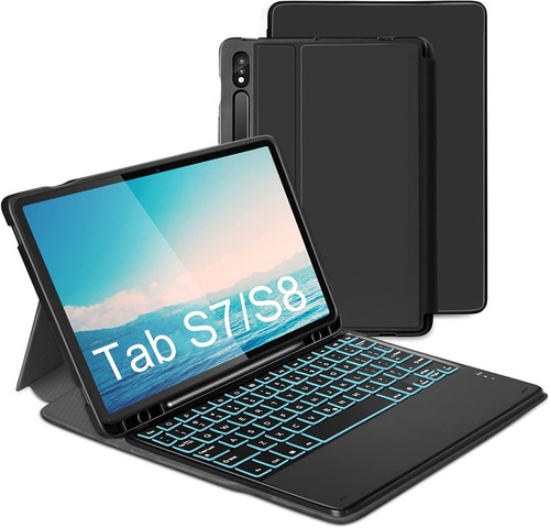 Estuche Con Teclado Para Tablet Samsung Galaxy Tab S8 / S7