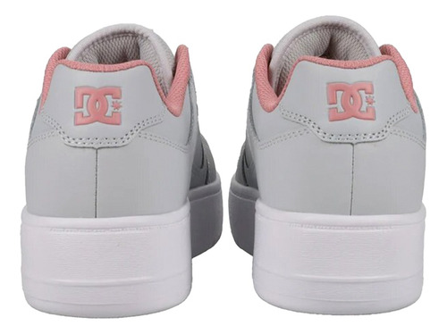 Dc Shoes Manteca 4 Platform Para Dama Color Gris, Rosa