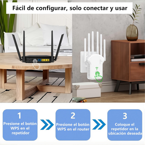 Repetidor Wifi Amplificador Extensor 1200mbps 127/220v 2.4g