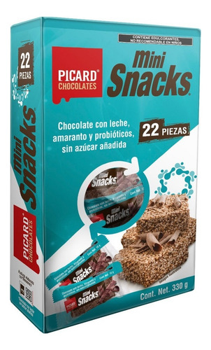 Mini Snacks Amaranto Chocolate Sin Azúcar Picard 2 Piezas