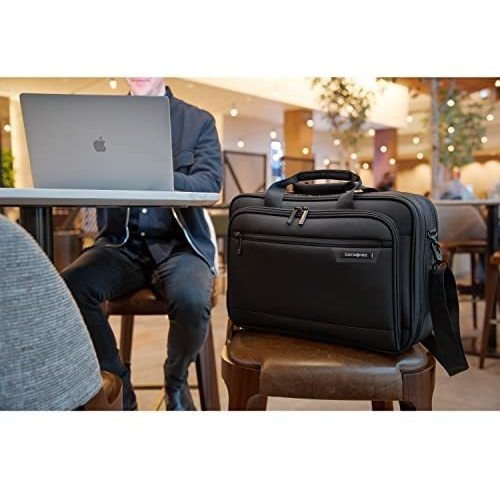 Maletín Samsonite Classic 2.0, Negro, 15,6 Pulgadas, 3 Compa