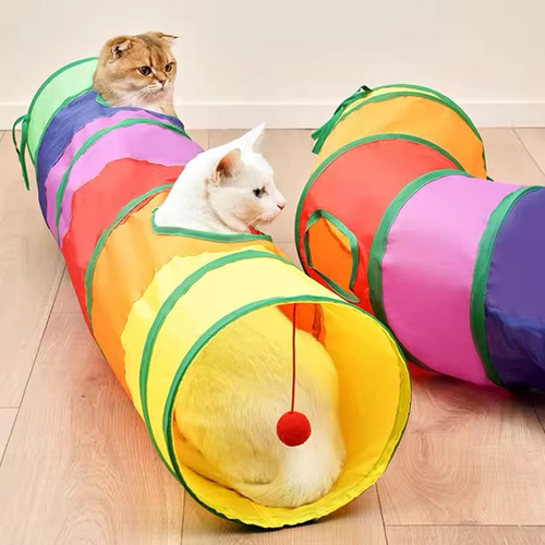 Brinquedo Interativo Cat Maze Tunnel Para Animais De Estimaç