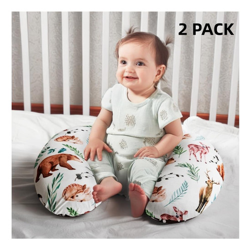 Funda De Almohada De Lactancia Figeo, Elástica Y Neutra, Col