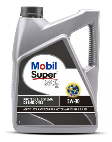 Aceite Mobil 5w30 Super 3000 Xe Bidon 4 Litros