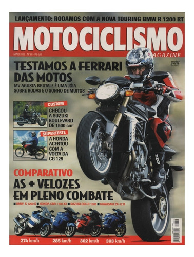 Motociclismo N°89 Mv Agusta Brutale Cg 125 Fan Zx-12r Gsx-r