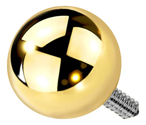 Arma Tu Piercing · Titanio 16g · Hilo Interno Top Bola Gold 3mm