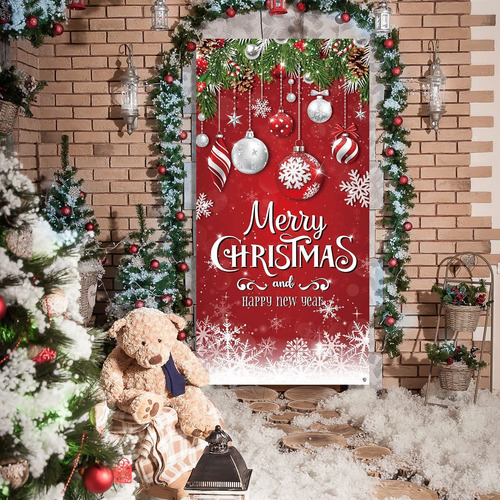 Cubierta De Puerta De Navidad, Pancarta De Fondo De