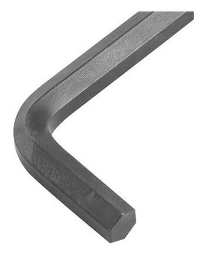 Chave Allen 6mm Hexagonal Curta Cor Prateado