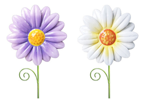 2025 Maceta De Hierro Con Forma De Flor De Metal, 2 Unidades