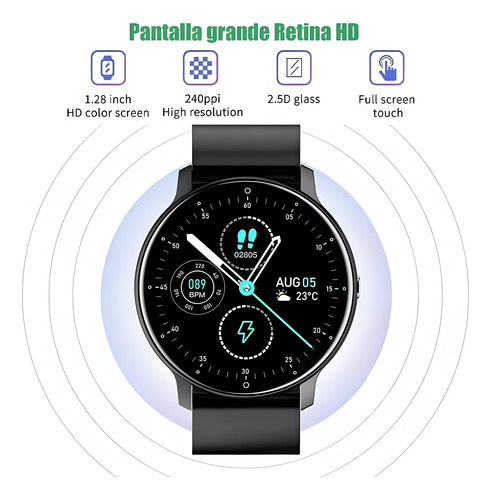 Reloj Inteligente Vigilancia De Salud Deportivo Color De La