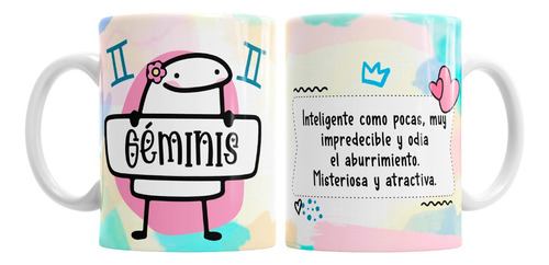 Taza De Ceramica - Flork Signos - Geminis