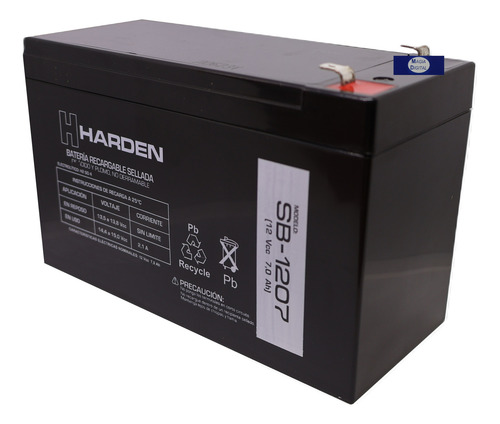 Batería Sellada Recargable Harden Sb-1207 12 Volts 7 Amperes