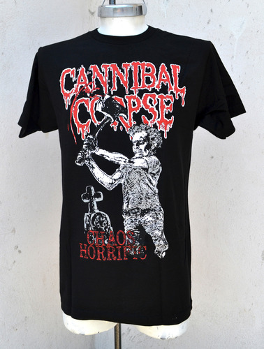 Cannibal Corpse Slim Fit Playera Chaos Horrific Srsx Oficial
