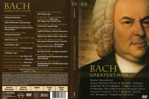 Dvd Bach Greatest Hits Barenboim
