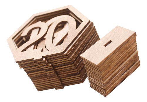 Números De De Madeira 1 20 Conjunto De Decoração Diy