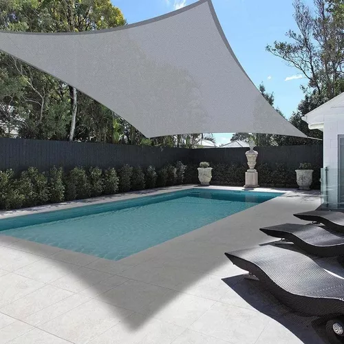 Pack X2 Toldo Vela Rectangular Toldo Sombra Terraza 2x5m