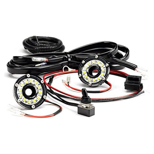 355 Cyclone Led Kit De Cableado Universal De 2 Luces De...