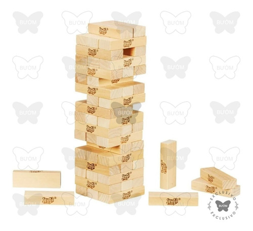Jenga Clásico. Juego De Mesa Hasbro (Usado)