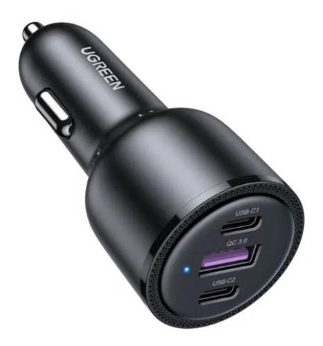 Fuente de vehículo Ugreen 20467 de 69 W, color negro