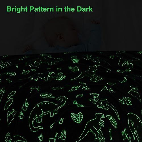 Qsteheml Manta Que Brilla En La Oscuridad, Manta Luminosa Re