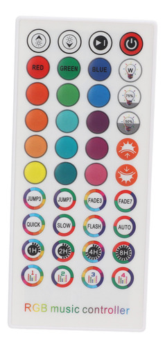 Controlador De Tira Led Con Atenuación, Control Remoto Rgb,