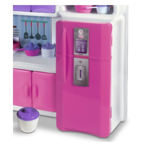 Imagem 5 de 10 de Cozinha Infantil Meninas Completa Coleção Cristal C/ Fogão