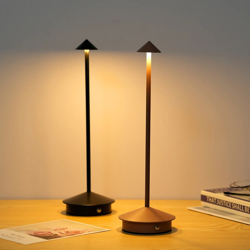 Lámpara De Mesa Led Recargable Táctil