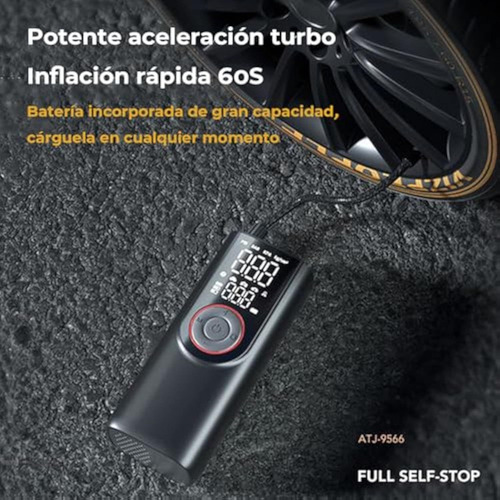 ~ Inflador De Llantas Para Auto Portatil, 150psi 80w 6000mah