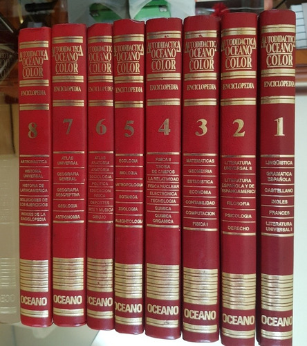 Enciclopedia - Autodidáctica - Editorial Océano. 8 Tomos.
