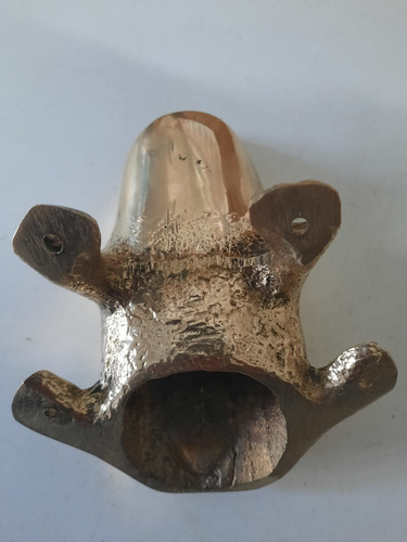 Imagen 5 de 10 de Pieza De Sapo En Bronce Pulido Para Juego De Sapo 1° Calidad