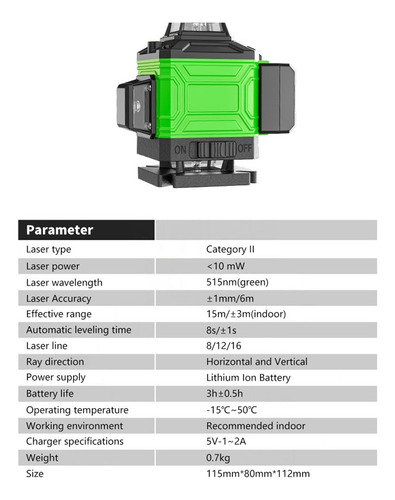 Ferramenta De Escrita Automática De Nível De Laser De 16