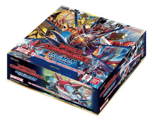 Digimon World Convergence Tcg Booster Box Bt21 - Original World Convergence Bt21 Inglés