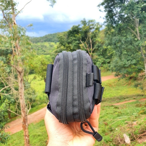 Imagem 8 de 10 de Bolso Tático Edc Modular Militar Pochete Porta Celular Molle