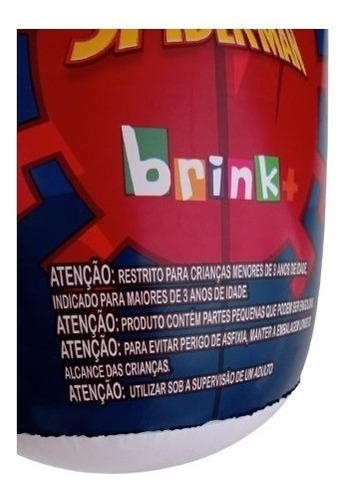 Boneco Inflável Homem Aranha Teimoso João Bobo Brink +marvel