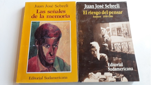 Juan José Sebreli. Lote De 2 Libros. Muy Buen Estado. 