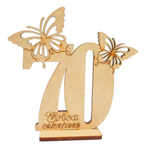 30 Souvenirs 60 Años Mariposas + 10 Centrales Con Nombre !