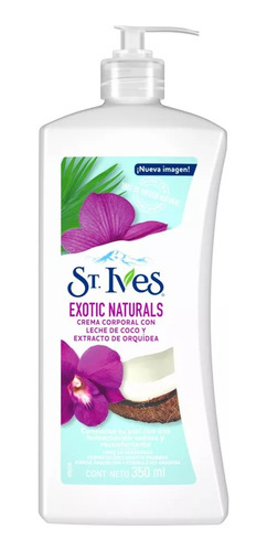 Crema Para Cuerpo St. Ives Exotic Naturals Dosificador 350ml