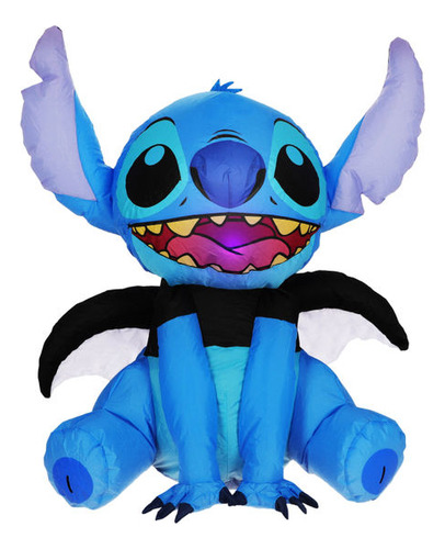 Inflable Disney Stitch Murcielago Iluminación 91cm Halloween