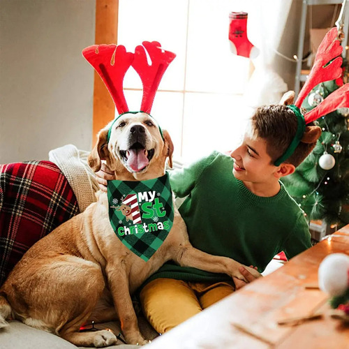 Pañuelos Para Perros, Pañuelos A Cuadros Para Mascotas, Rega