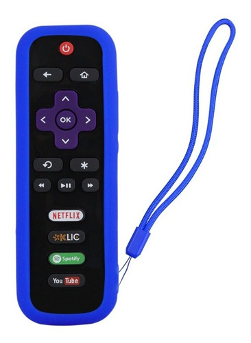 Funda Para Control Roku Tv Aparatos Express Premiere Stick Color Azul